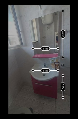 Mobile bagno completo Fucsia con lavabo, specchio