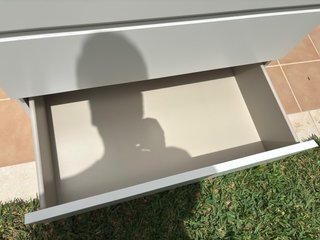 Cómoda Malm Ikea 3 cajones blanca
