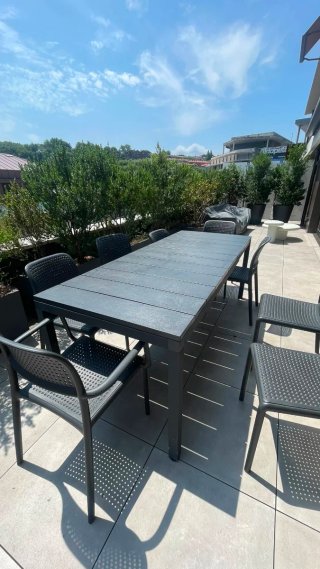 Mesa NARDI extensible para terraza.. Modelo RIO