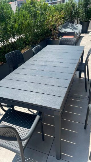 Mesa NARDI extensible para terraza.. Modelo RIO