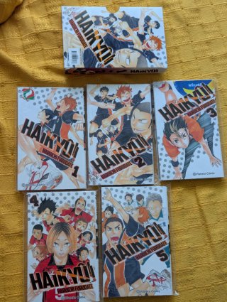 Haikyuu! 1-5 + cofre