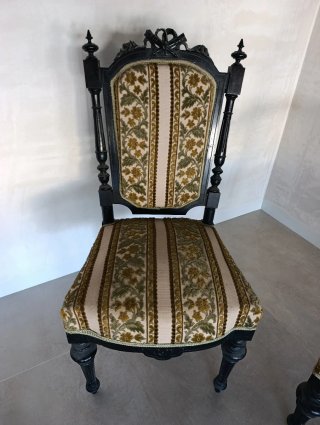 Conjunto 2 Sillas y 2 Sillones Antiguos