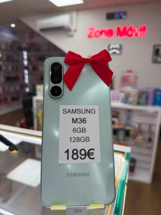 Samsung M36 6GB 128GB Verde/Plata