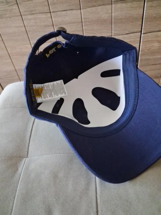 Cappellino Polo Ralph Lauren blu logo giallo