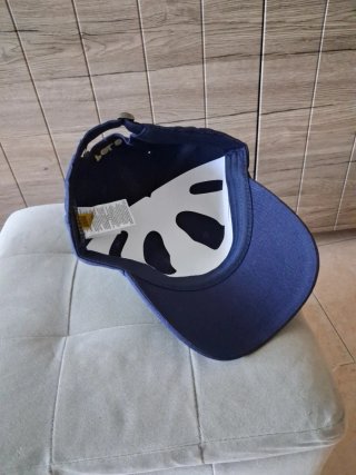 Cappellino Polo Ralph Lauren blu logo giallo