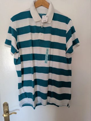 Camiseta Polo Pull&Bear Rayas XL