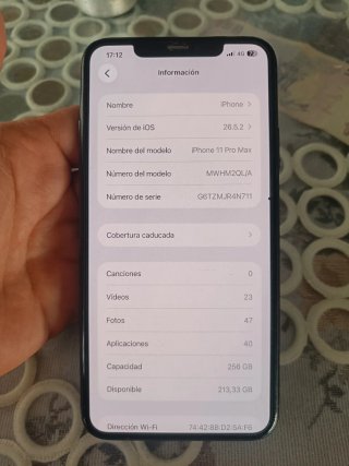 iPhone 11 Pro Max gris - negro