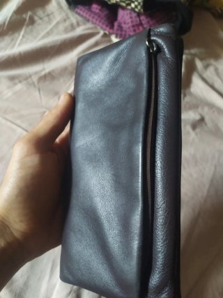 Cartera de piel Nieves Arcos marrón