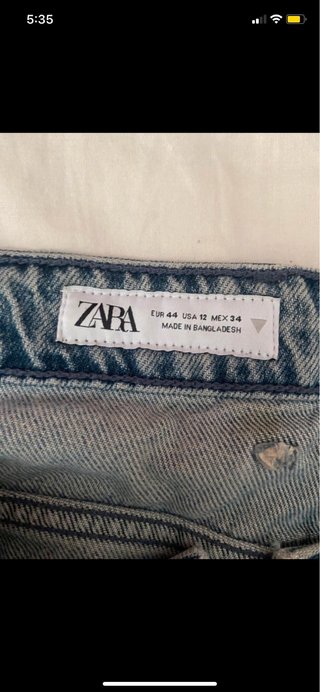Jeans Cargo Zara Celeste Unidex
