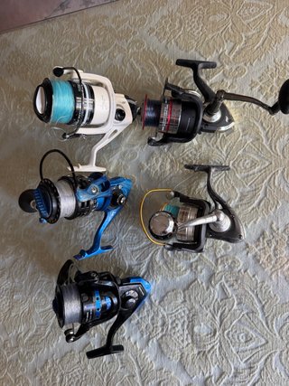 5 carretes de pesca