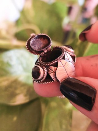 Conjunto Vintage Plata y Ónix