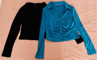 Pack 2 camisas Stradivarius satinadas