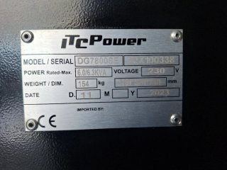 Generador Diesel ITCPOWER DG7800SE