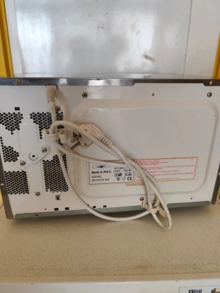 Microondas plateado