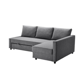 Sofá cama chaise longue gris 3 plazas