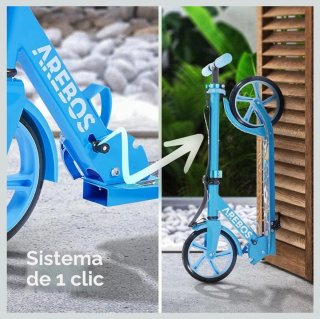 Patinete Arebos City Scooter Azul