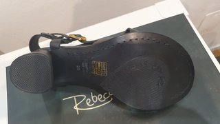 Sandali REBECCA WHITE Pelle Nera Tg 40
