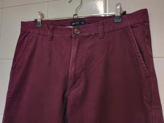 Pantalón chino NPO CITY burdeos