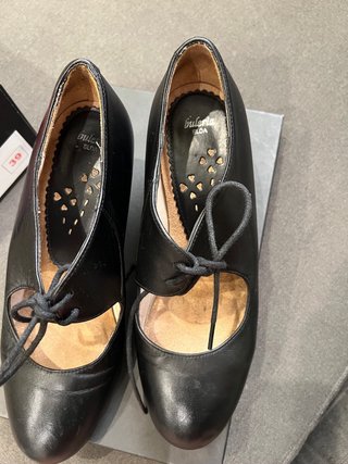 Scarpe Flamenco Nere con Lacci