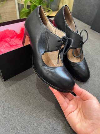 Scarpe Flamenco Nere con Lacci