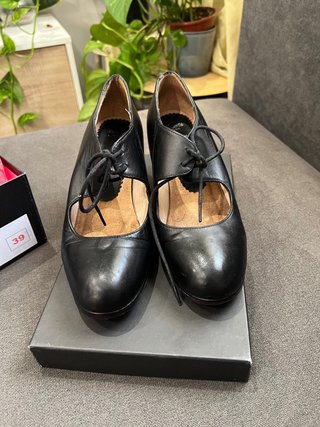 Scarpe Flamenco Nere con Lacci