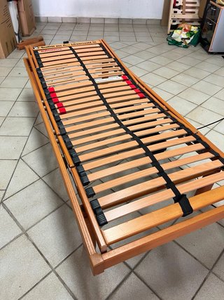 Cama eléctrica articulada madera
