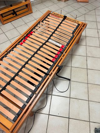 Cama eléctrica articulada madera