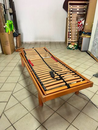 Cama eléctrica articulada madera