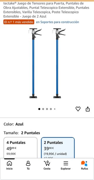 Puntales para trabajos en casa