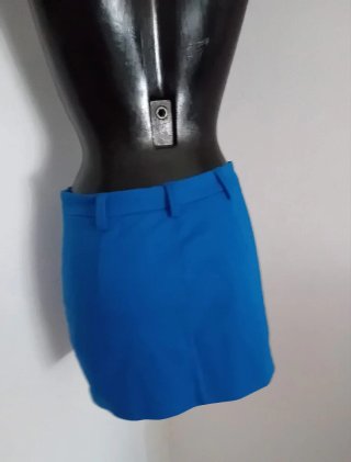 Minigonna Stradivarius bluette tg XS/34