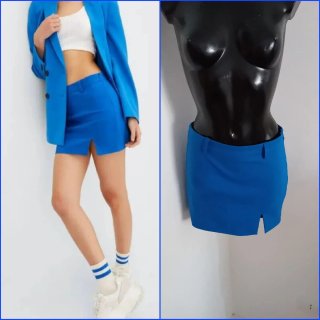 Minigonna Stradivarius bluette tg XS/34