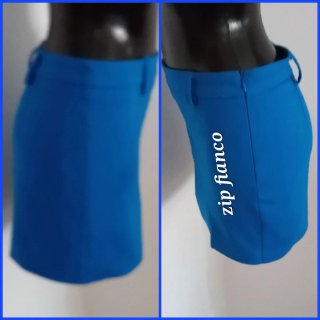 Minigonna Stradivarius bluette tg XS/34