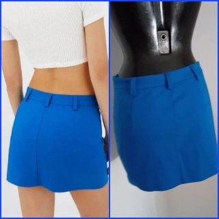 Minigonna Stradivarius bluette tg XS/34