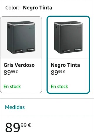 Cubo de basura con doble compartimento