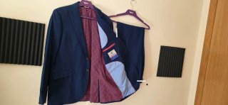 Traje El Ganso Azul Chaqueta y Pantalón