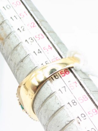 Anillo Oro 18k Diamantes y Esmeraldas