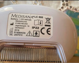 MEDISANA Pettine Antipidocchi Batteria