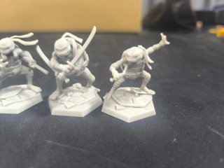4 Miniaturas Tortugas Ninja Escala 1/28