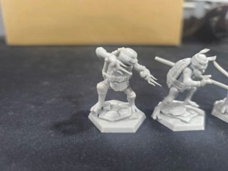 4 Miniaturas Tortugas Ninja Escala 1/28