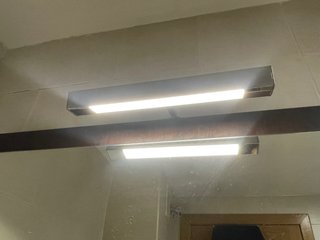 Espejo de baño madera y cristal