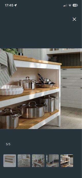 Mueble Auxiliar Madera y Blanco