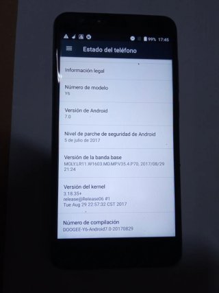 DOOGEE Y6 Negro