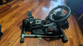 Volante Logitech G27 + plataforma soporte