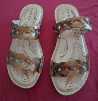 Sandali Ciabatte Fly Flot N.35 Bronzo
