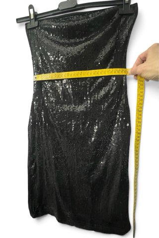 Tubino Paillettes Nero MOTIVI Tg M