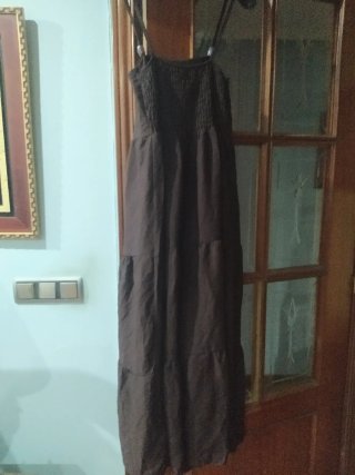 Vestido marrón largo de esta temporada
