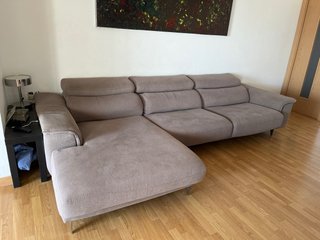 Mueble TV madera claro con cajones