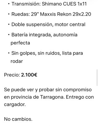 Megamo Ridon 504 E-Bike Doble Suspensión
