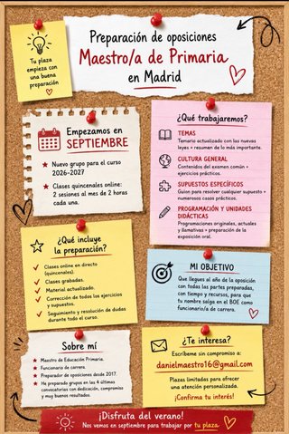 Preparador de oposiciones  PRIMARIA  en MADRID
