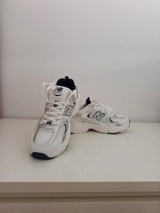 New Balance 530 Plata/Blanco/azul